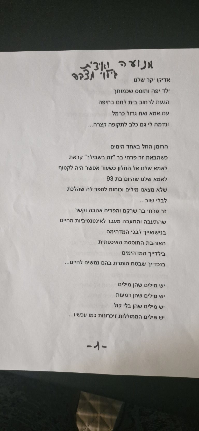 תמונה לזכר אדי אברהם