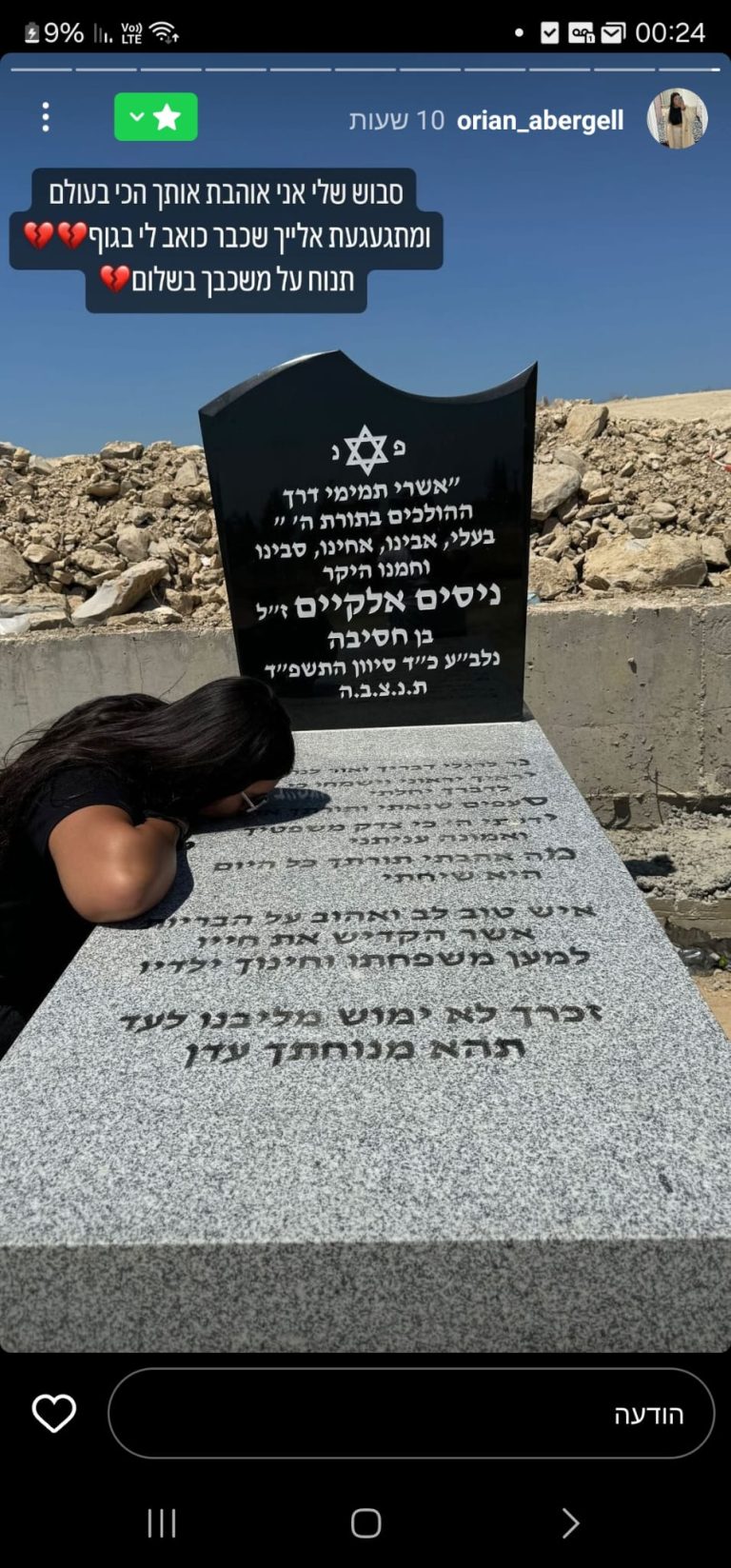 תמונה לזכר ניסים אלקיים ז"ל